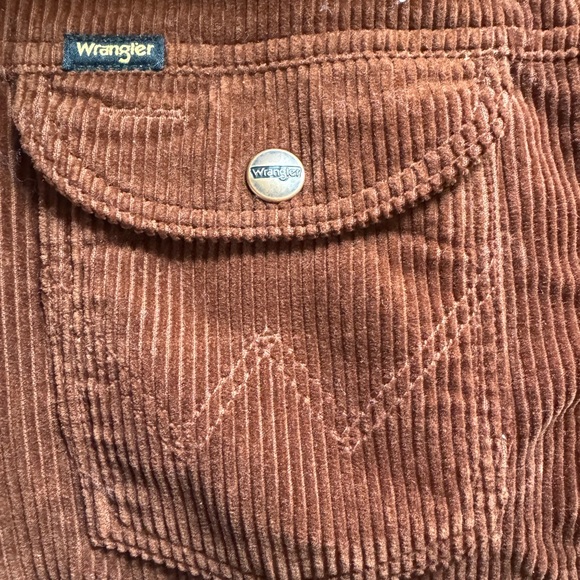 XL Men's Wrangler Sherpa Lined Corduroy Jacket in Brown - Picture 2 of 5